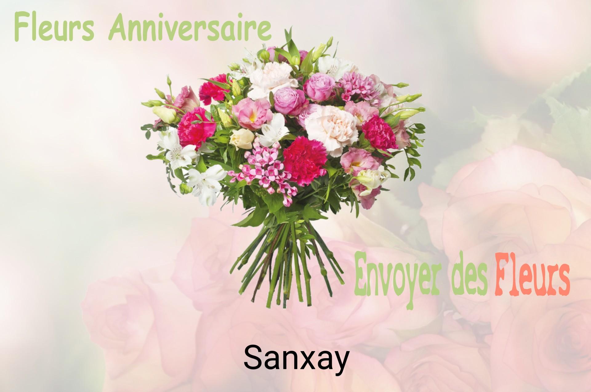 Bouquet de fleurs d’anniversaire livré à Sanxay